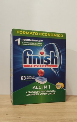 Таблетки для посудомийних машин Finish Tabs all in 1,  63 шт. pm3 фото